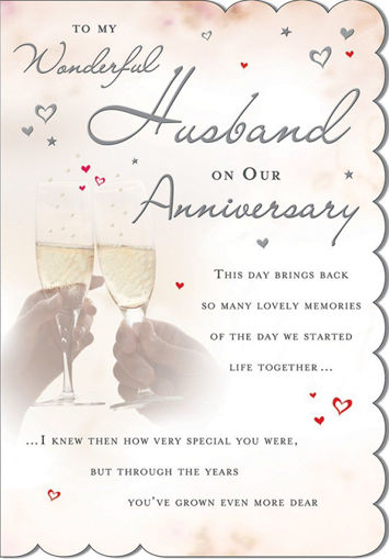 Picture of WONDERFUL HUSBAND ANNIVERSARY CARD